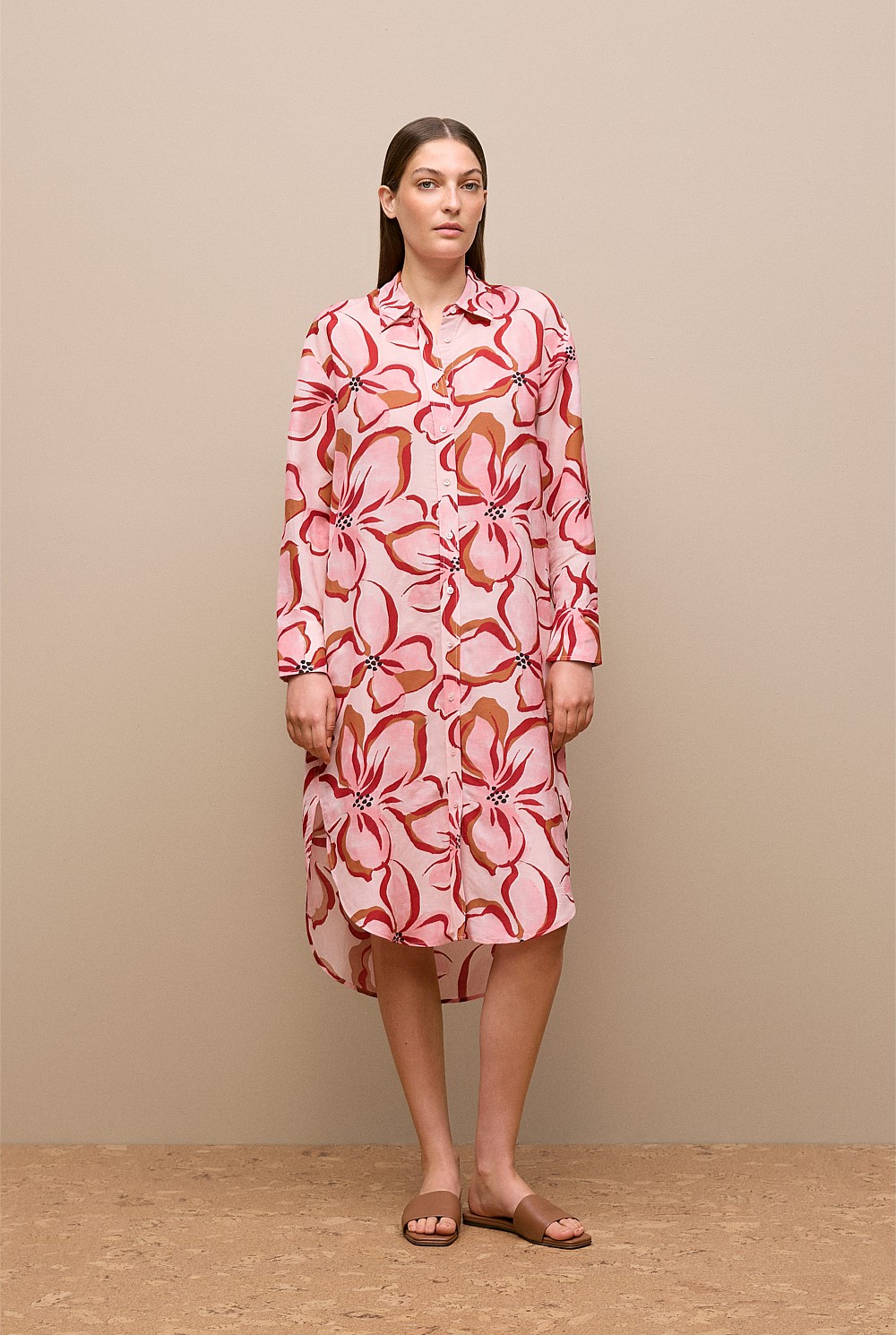 Peony Relaxed Shirt Dress