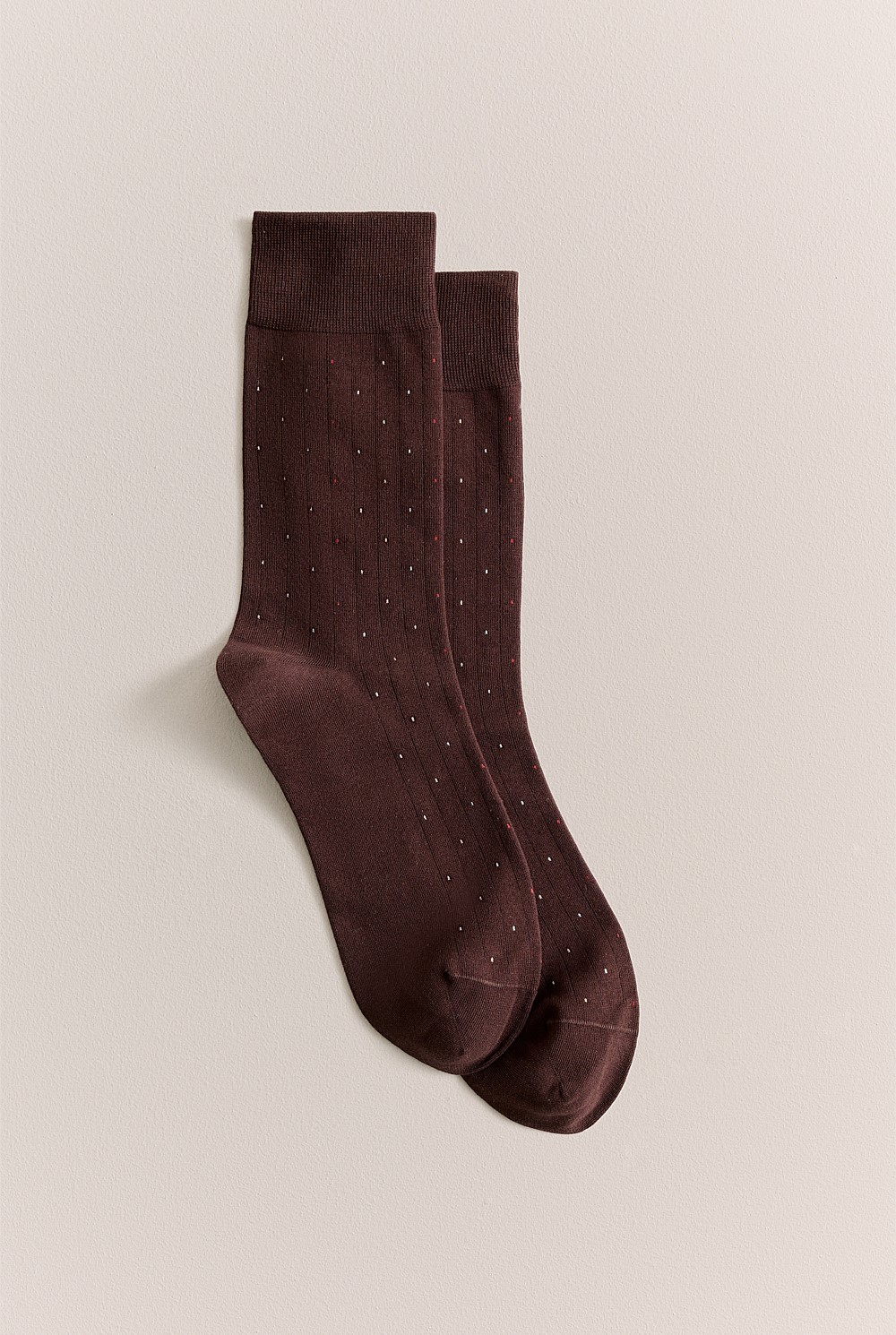 Dot Rib Crew Sock