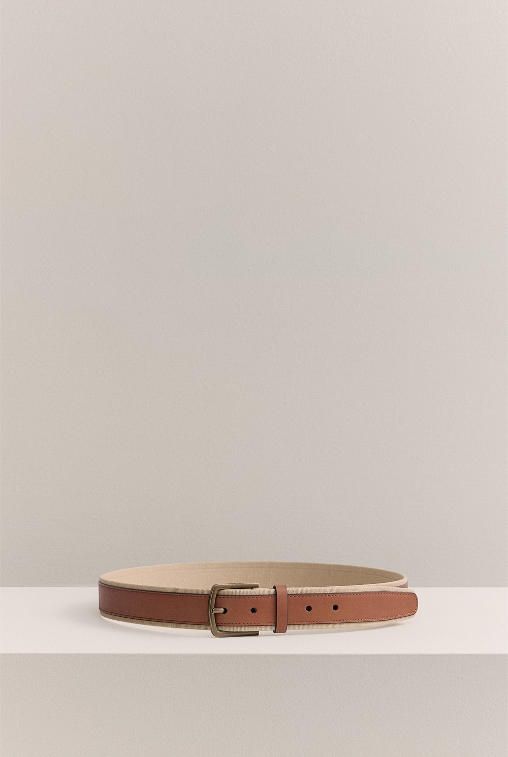Roan Leather Canvas Belt