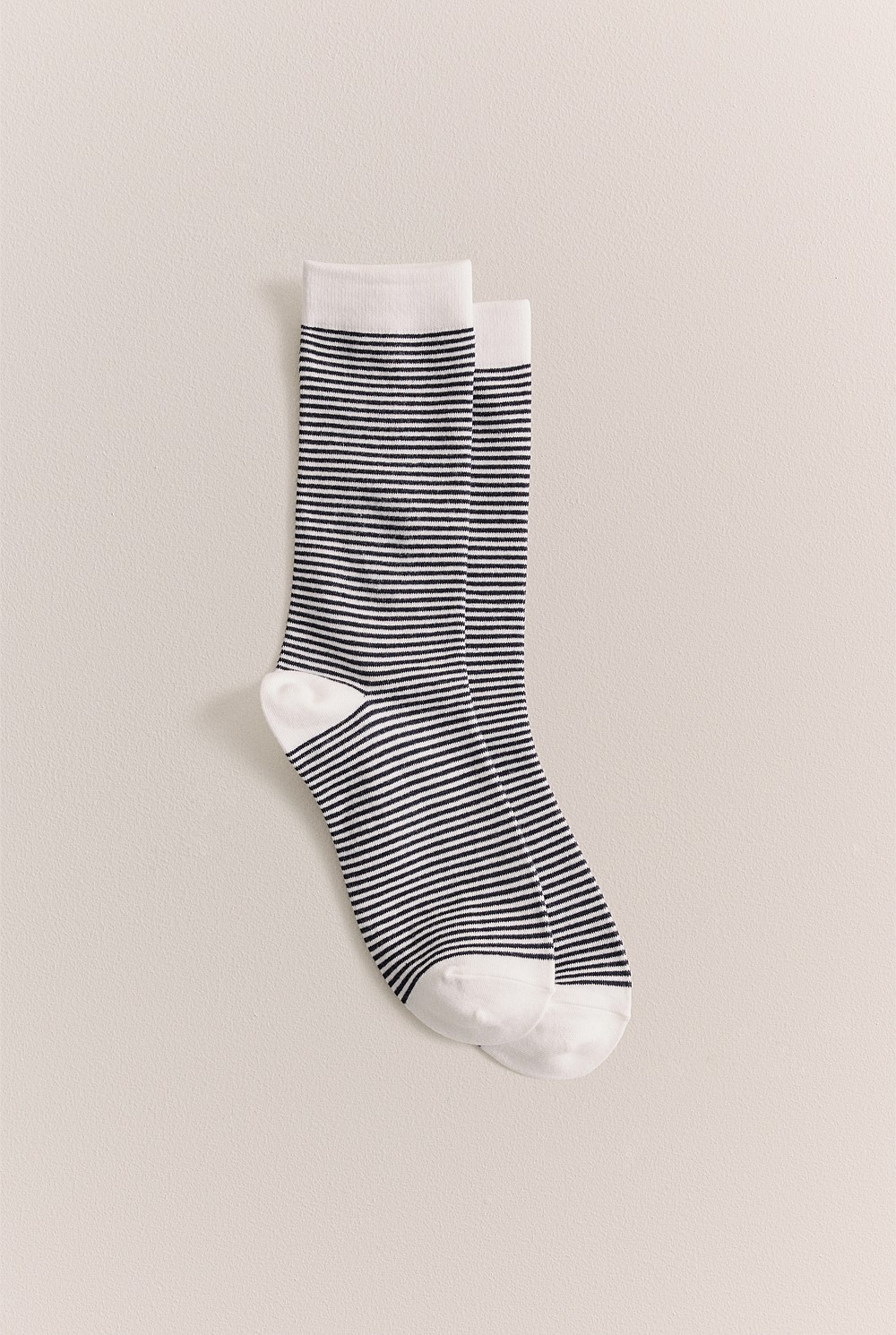 Multi Stripe Crew Sock