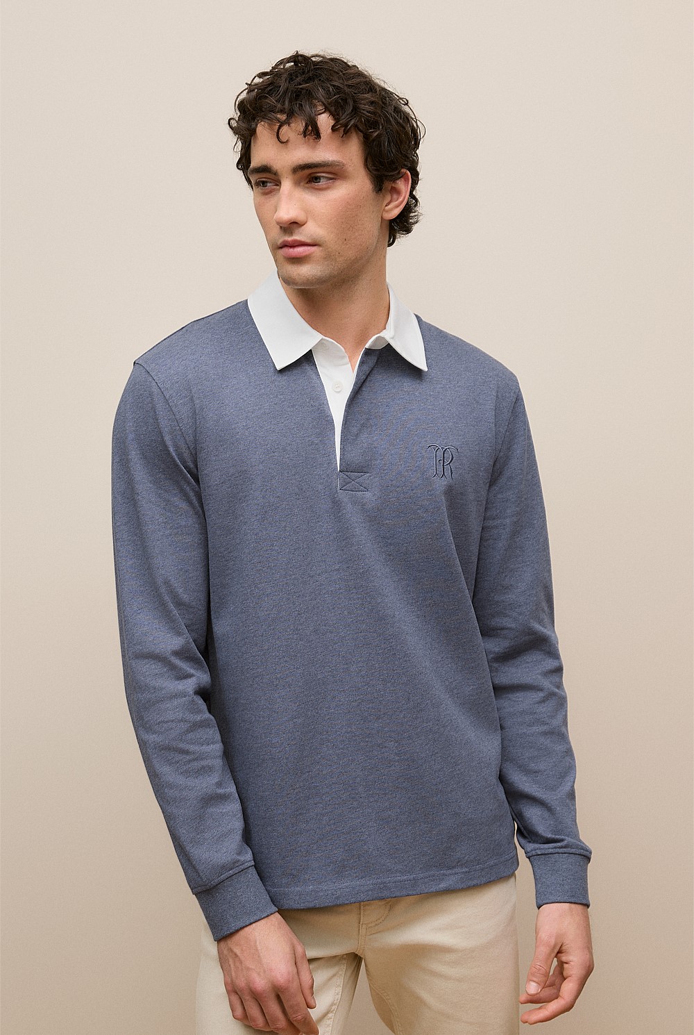 Jersey Cotton Monogram Rugby