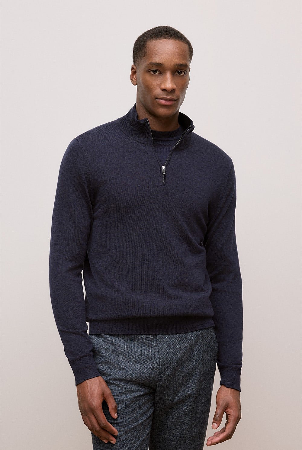 Merino Half Zip