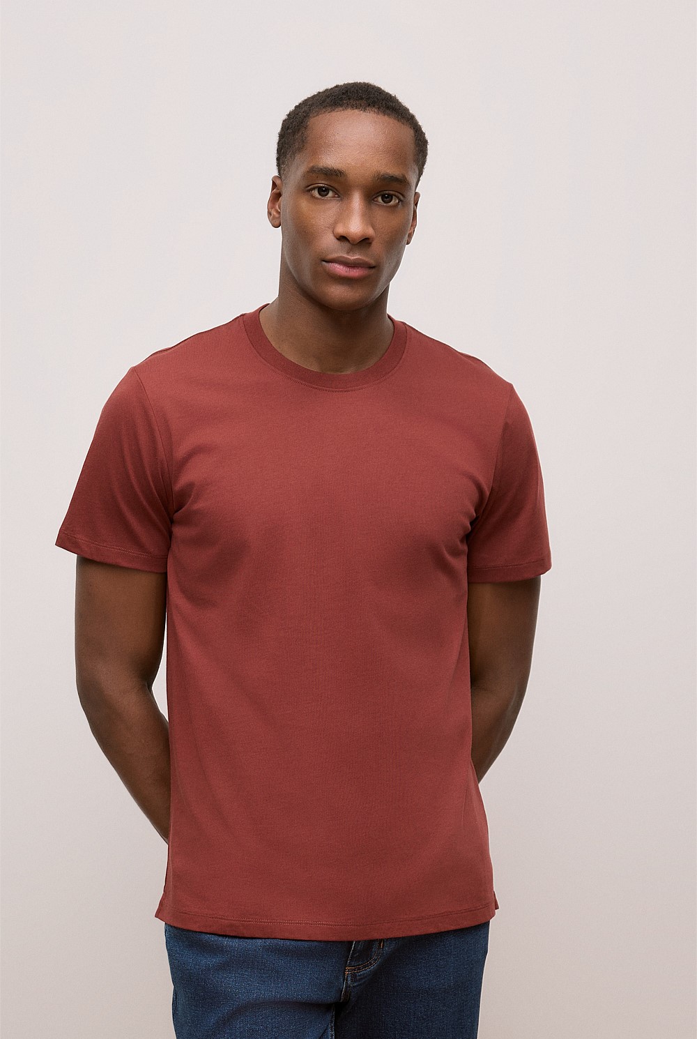 Cotton Jersey Crew T-shirt