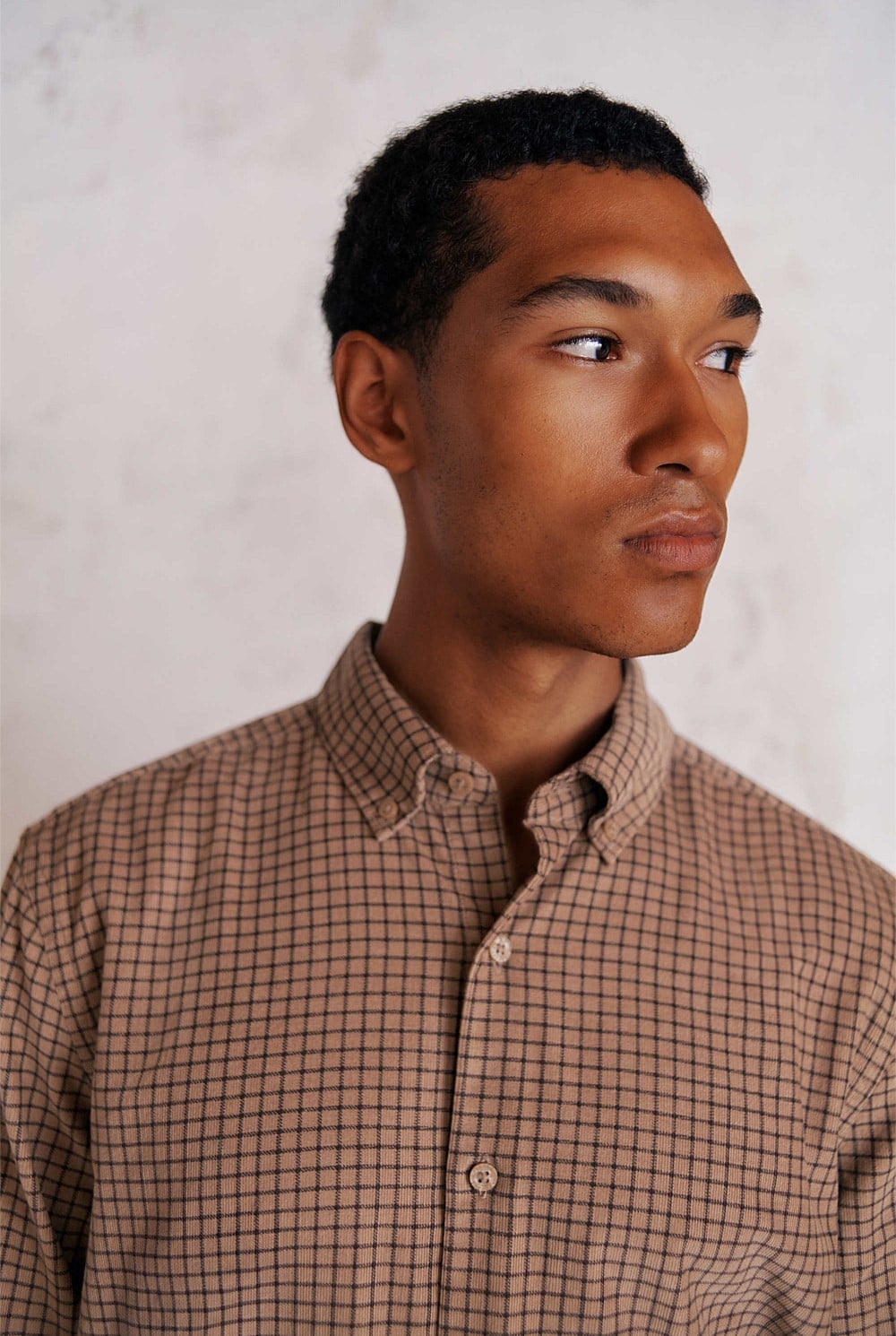 Regular Fit Cord Check Shirt
