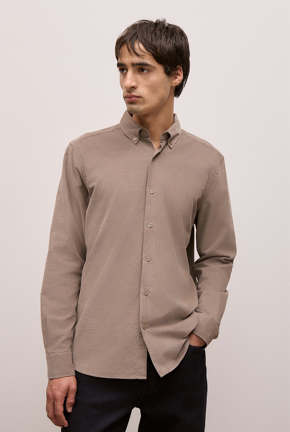 Regular Fit Cord Shirt