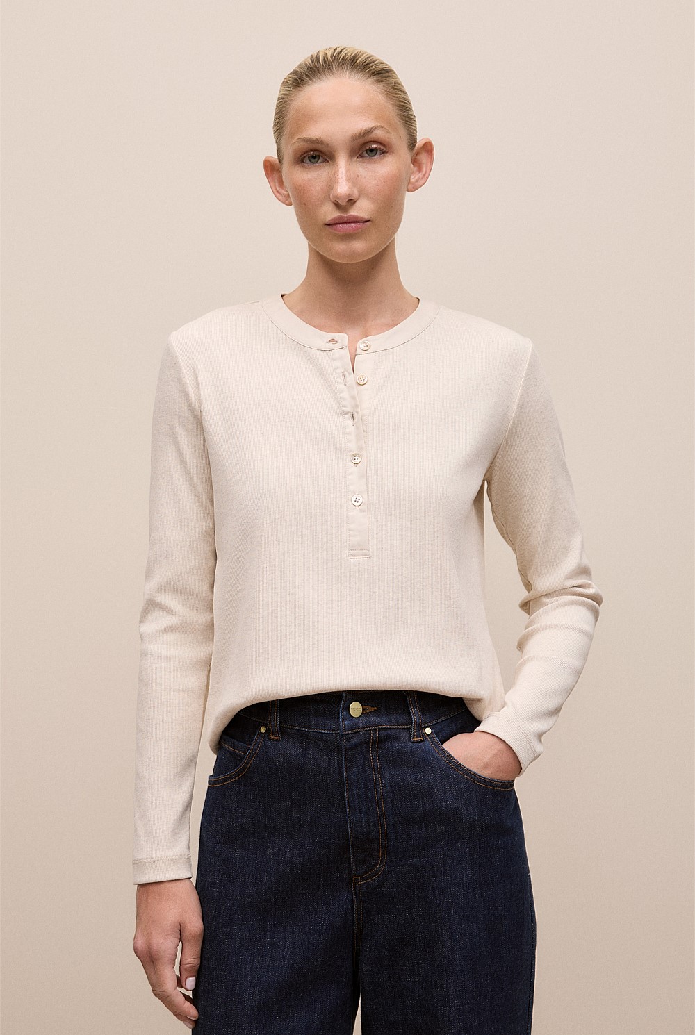 Cotton Marle Henley