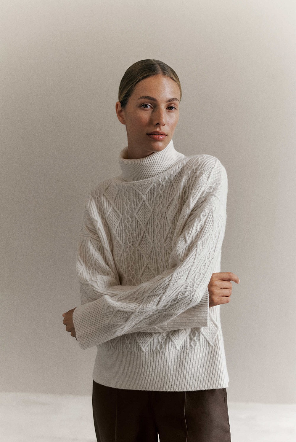Merino Cable Rollneck