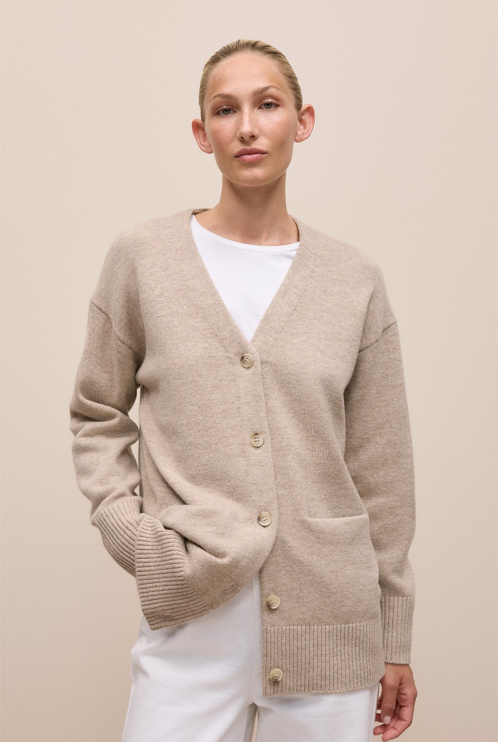 Merino Relaxed Cardigan