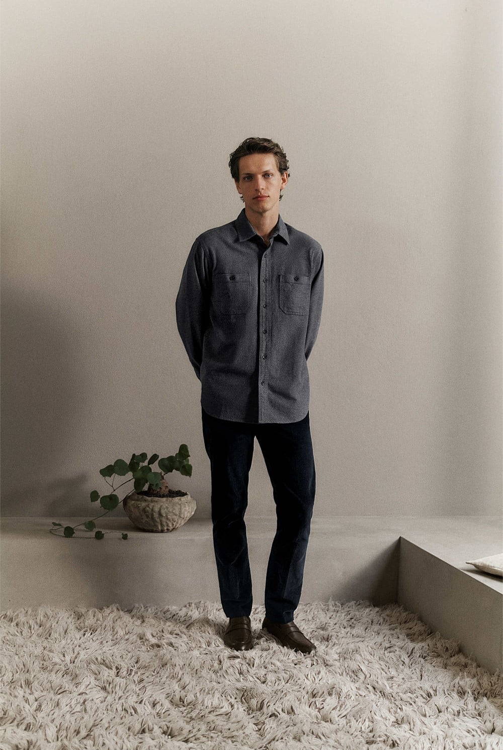 Brushed Cotton Overshirt