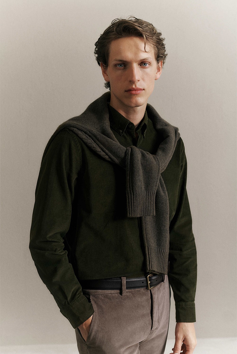 Regular Fit Cord Shirt