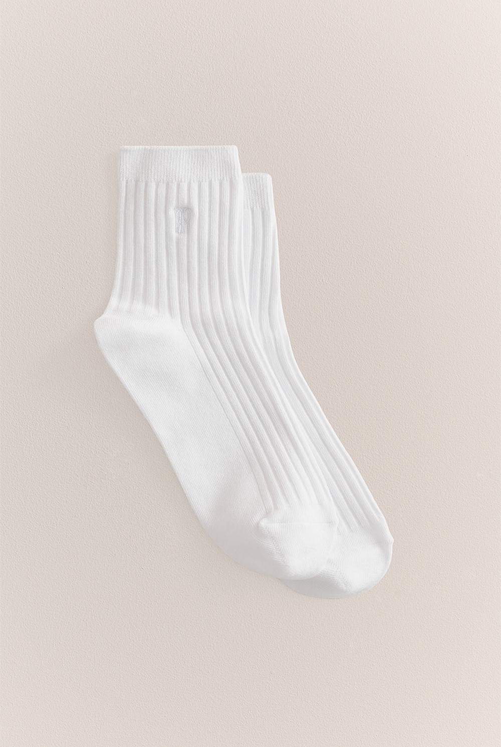 Monogram Rib Crew Sock