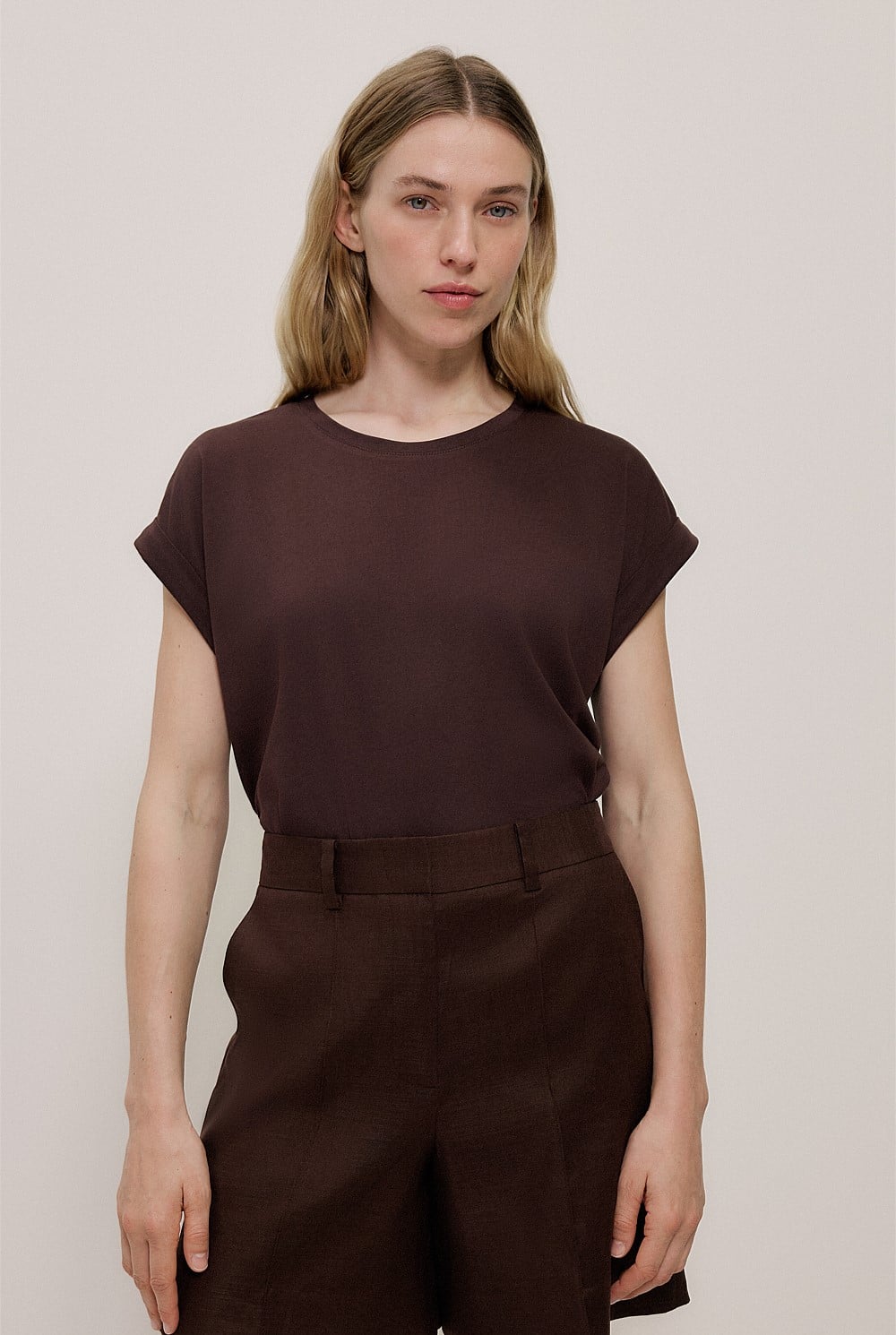 Australian Cotton Cuff Sleeve T-shirt