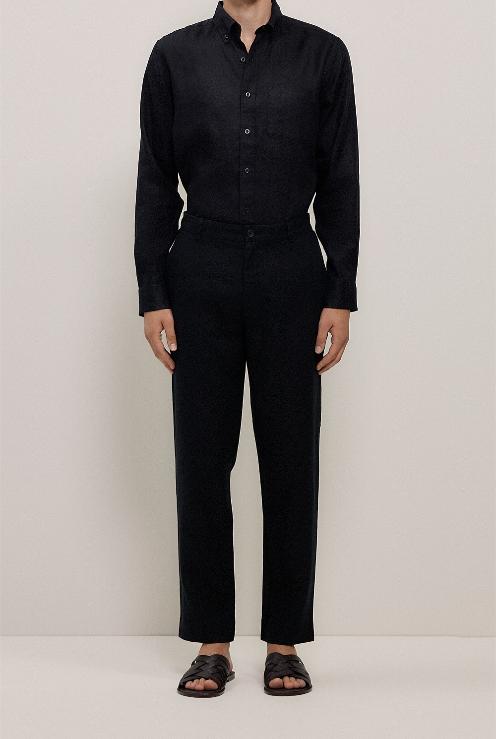 Linen Relaxed Tailored Pant