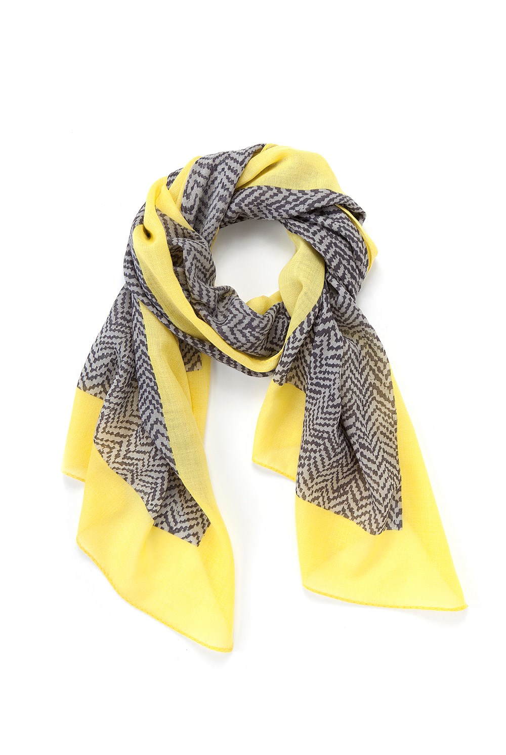 Print Herringbone Scarf