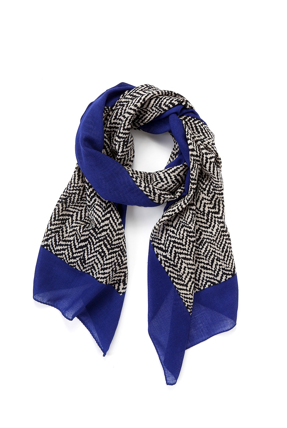 Print Herringbone Scarf