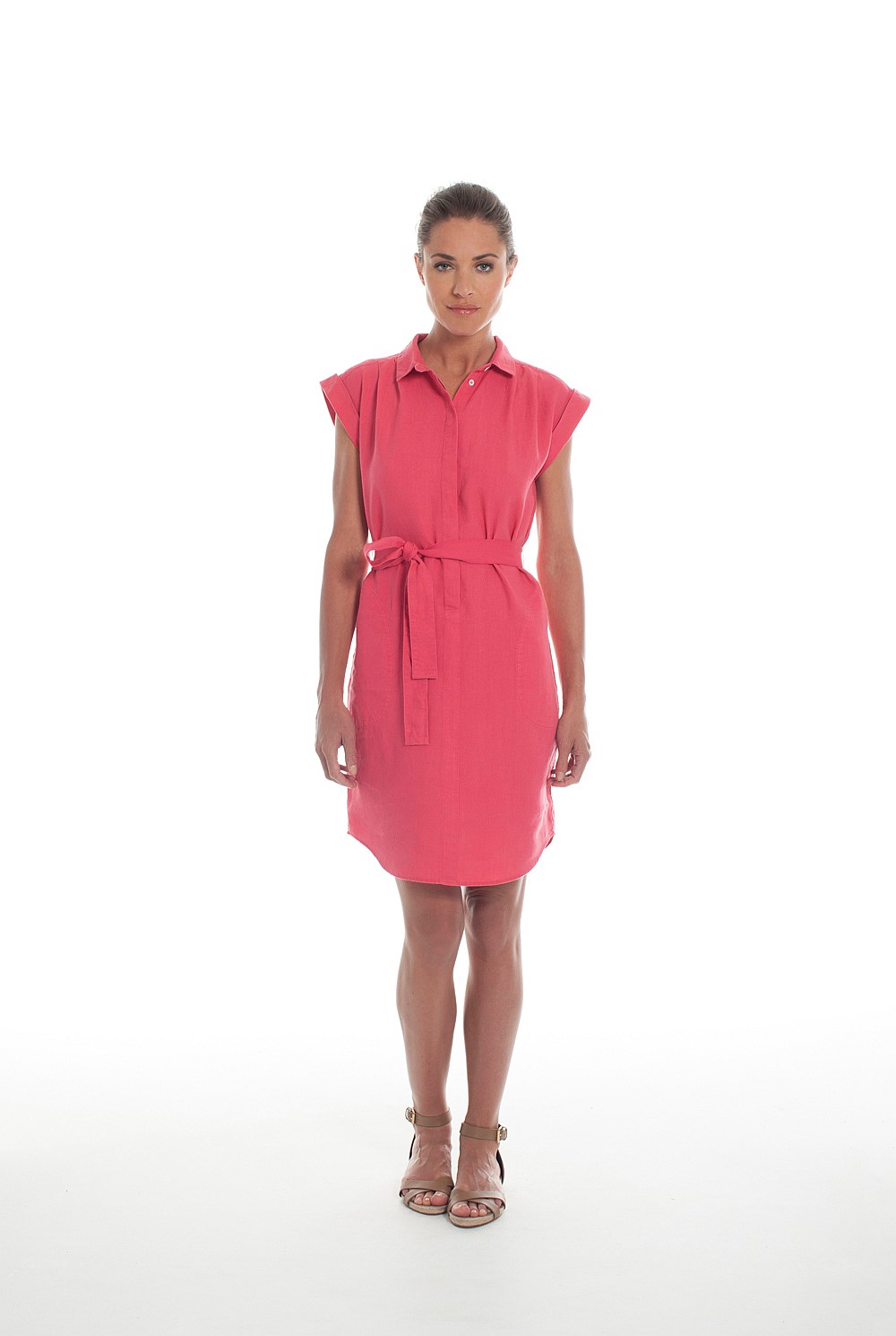 Washed Shirt Dress