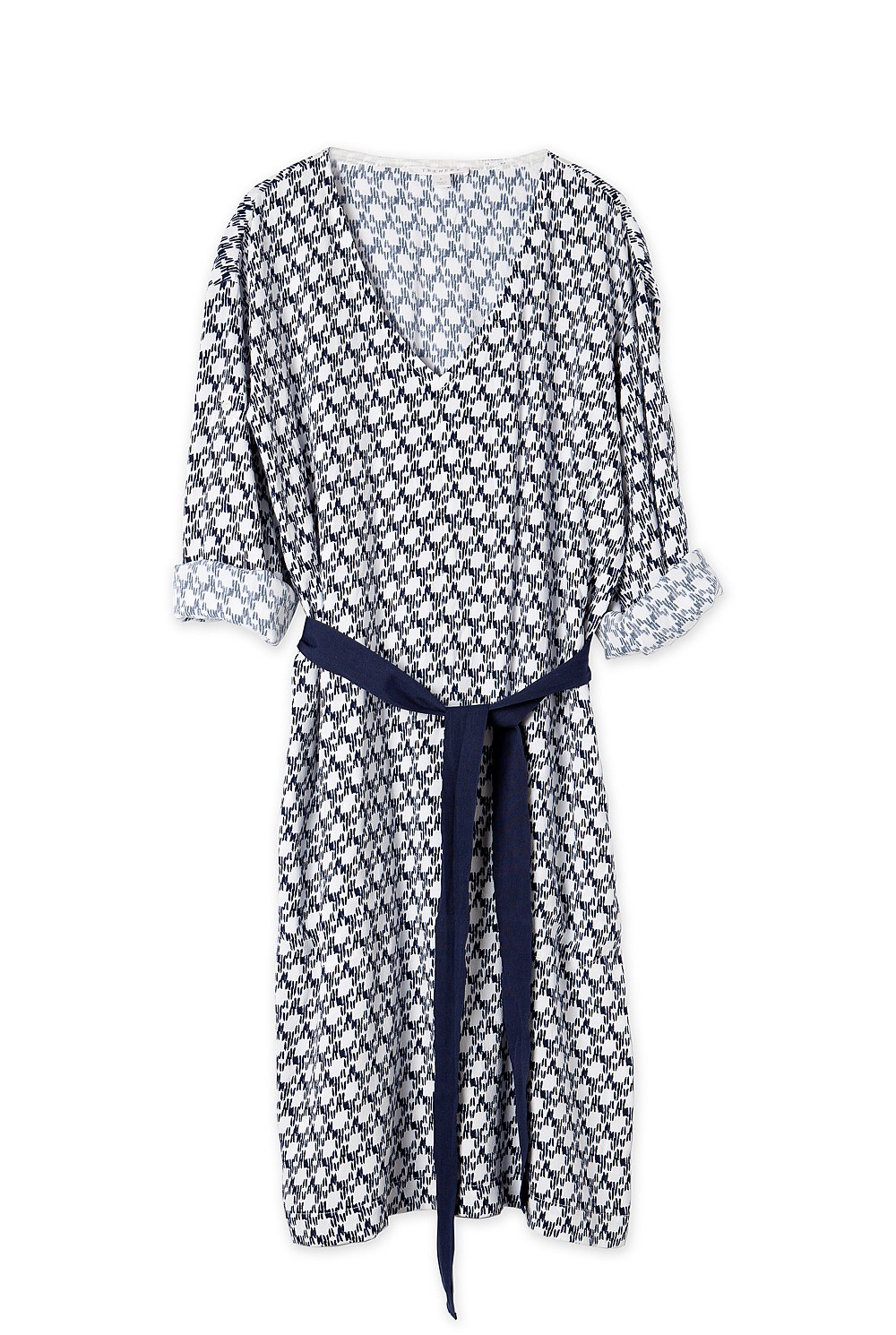 Eyelet Printed Dress