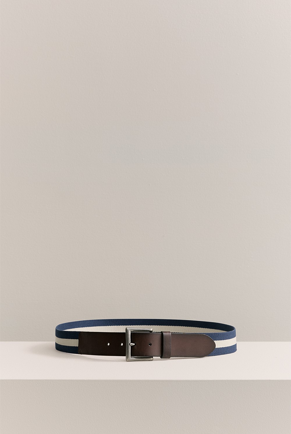 Striped Webbing Belt