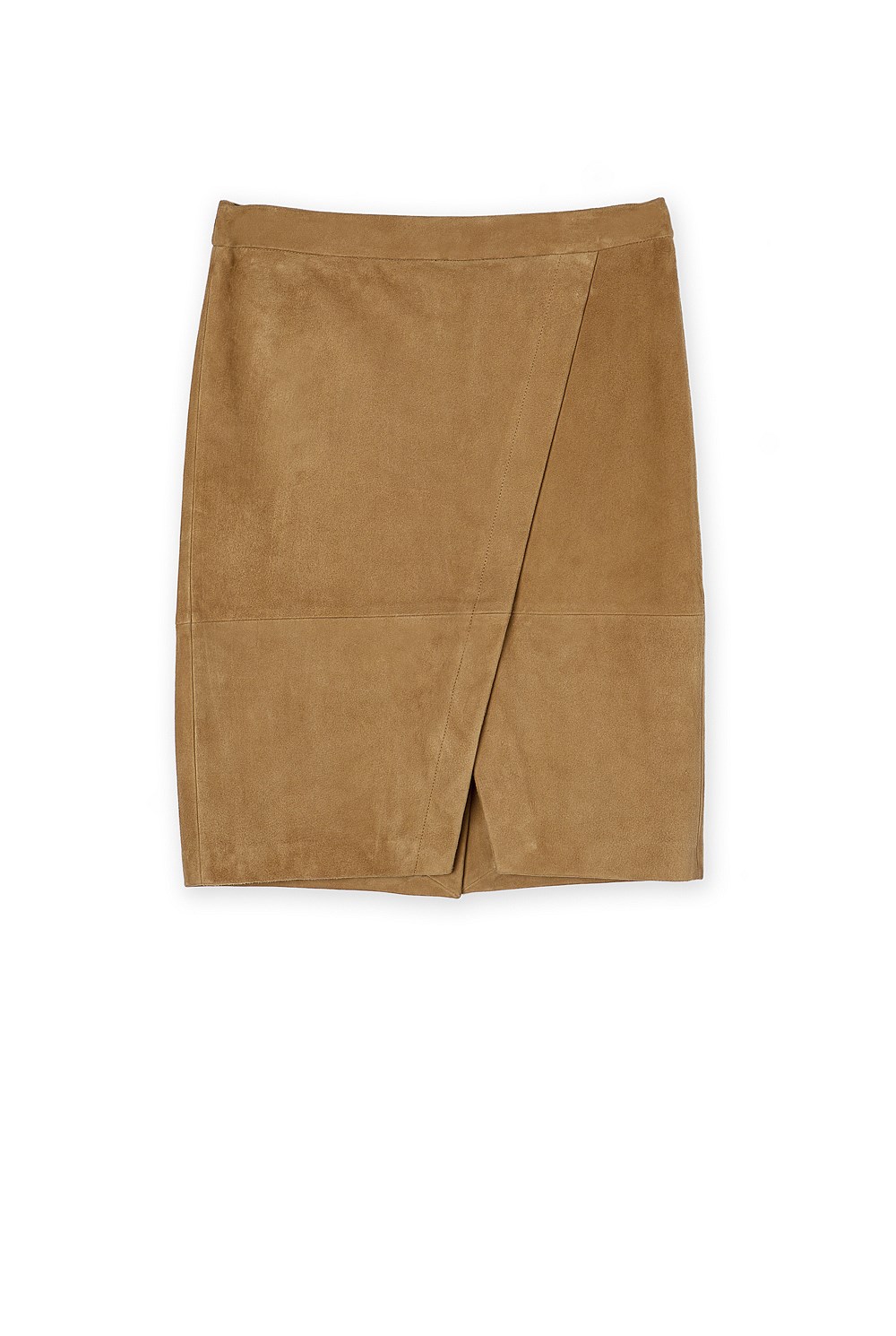 Suede Wrap Skirt