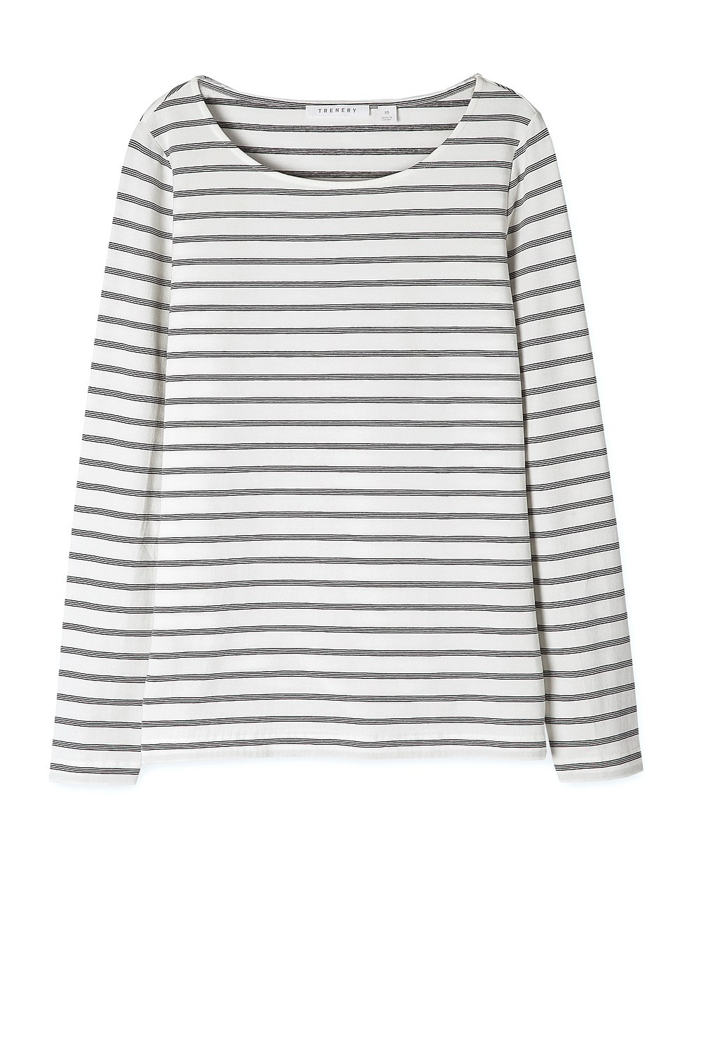 Long Sleeved Fine Striped T-Shirt