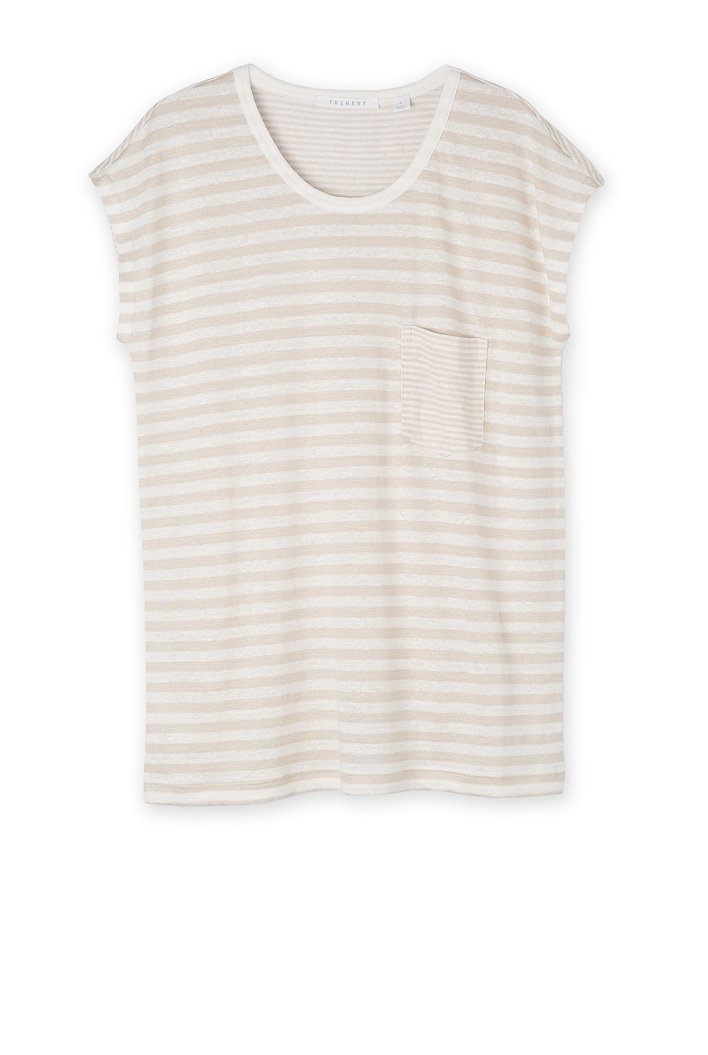 Multi Striped Linen T-Shirt