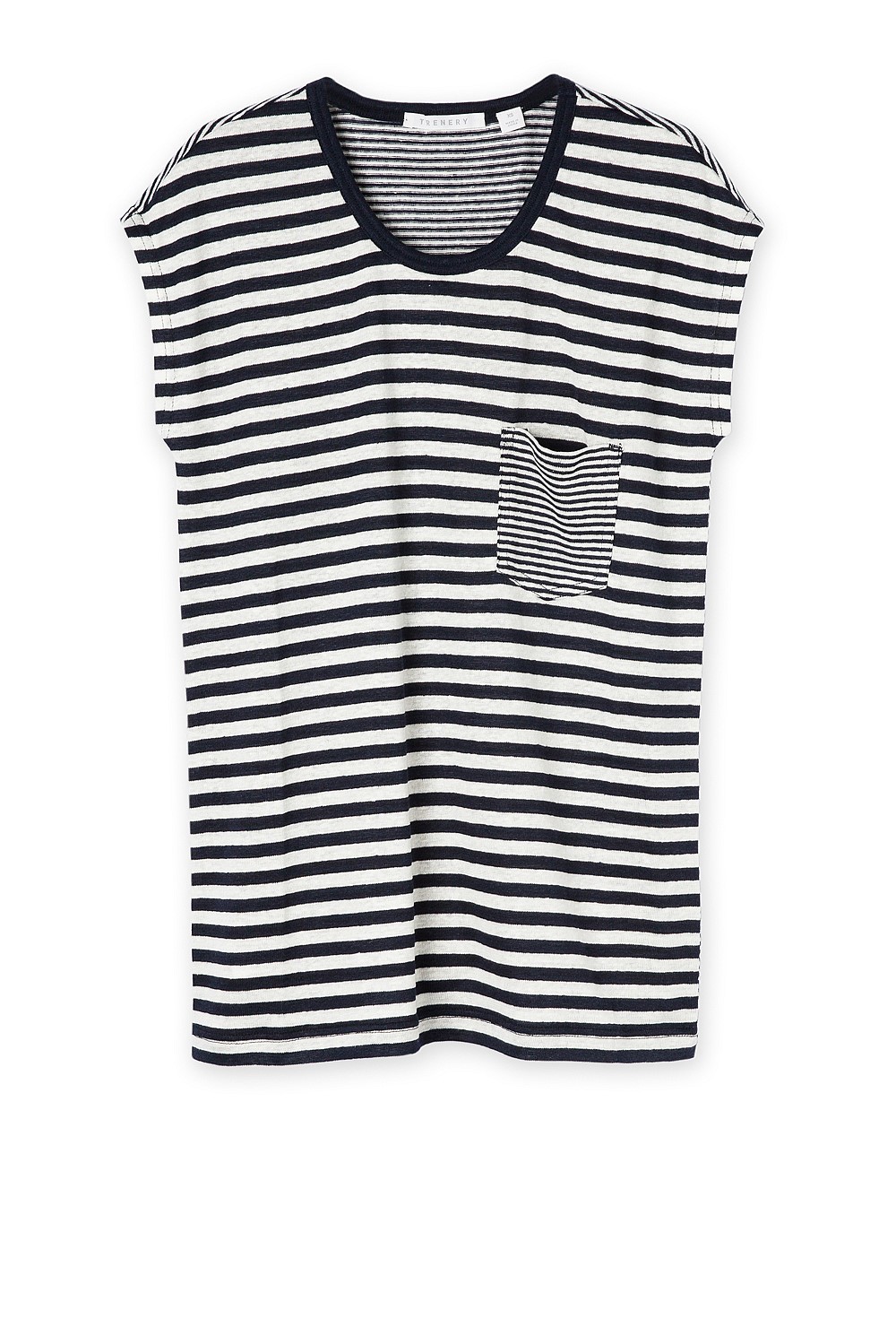Multi Striped Linen T-Shirt