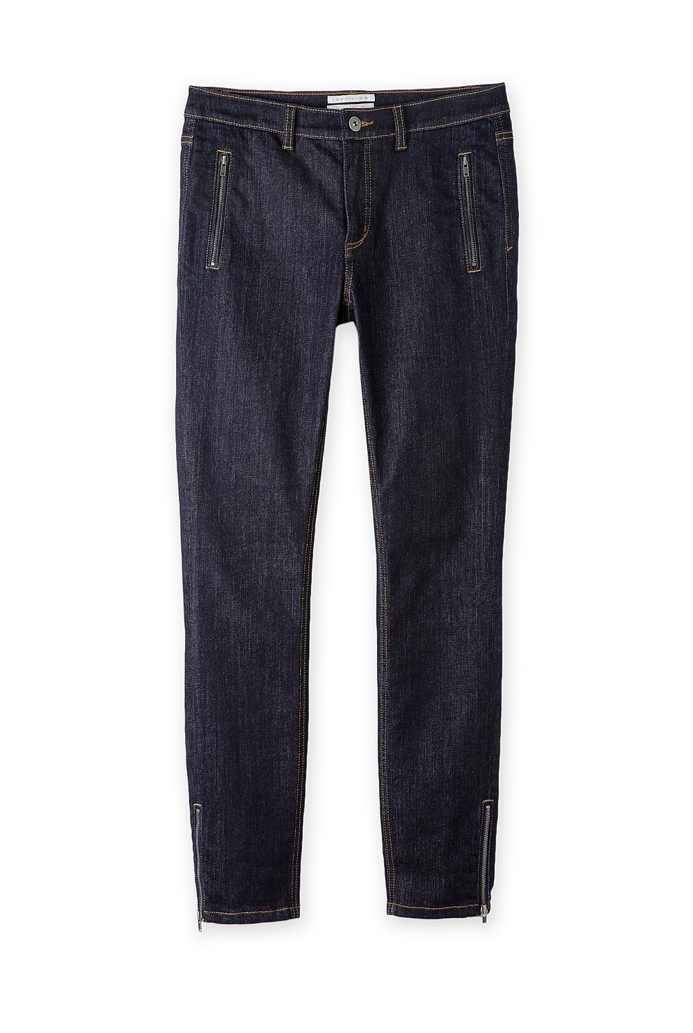 Slim Cropped Zip Jean