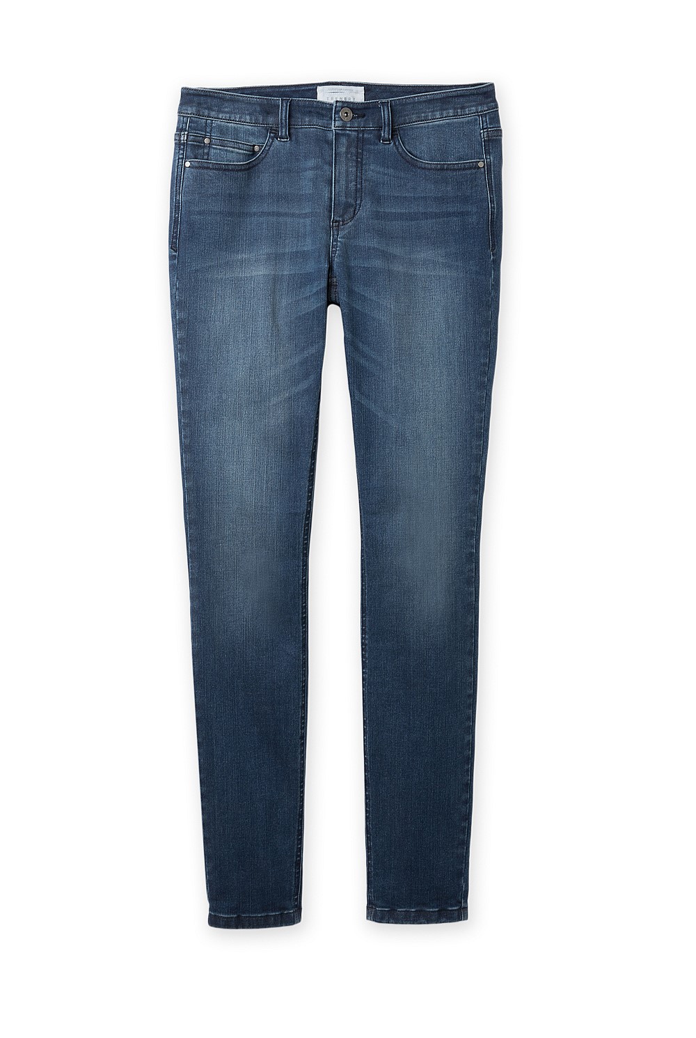 Dark Vintage Wash Full Length Slim Jean