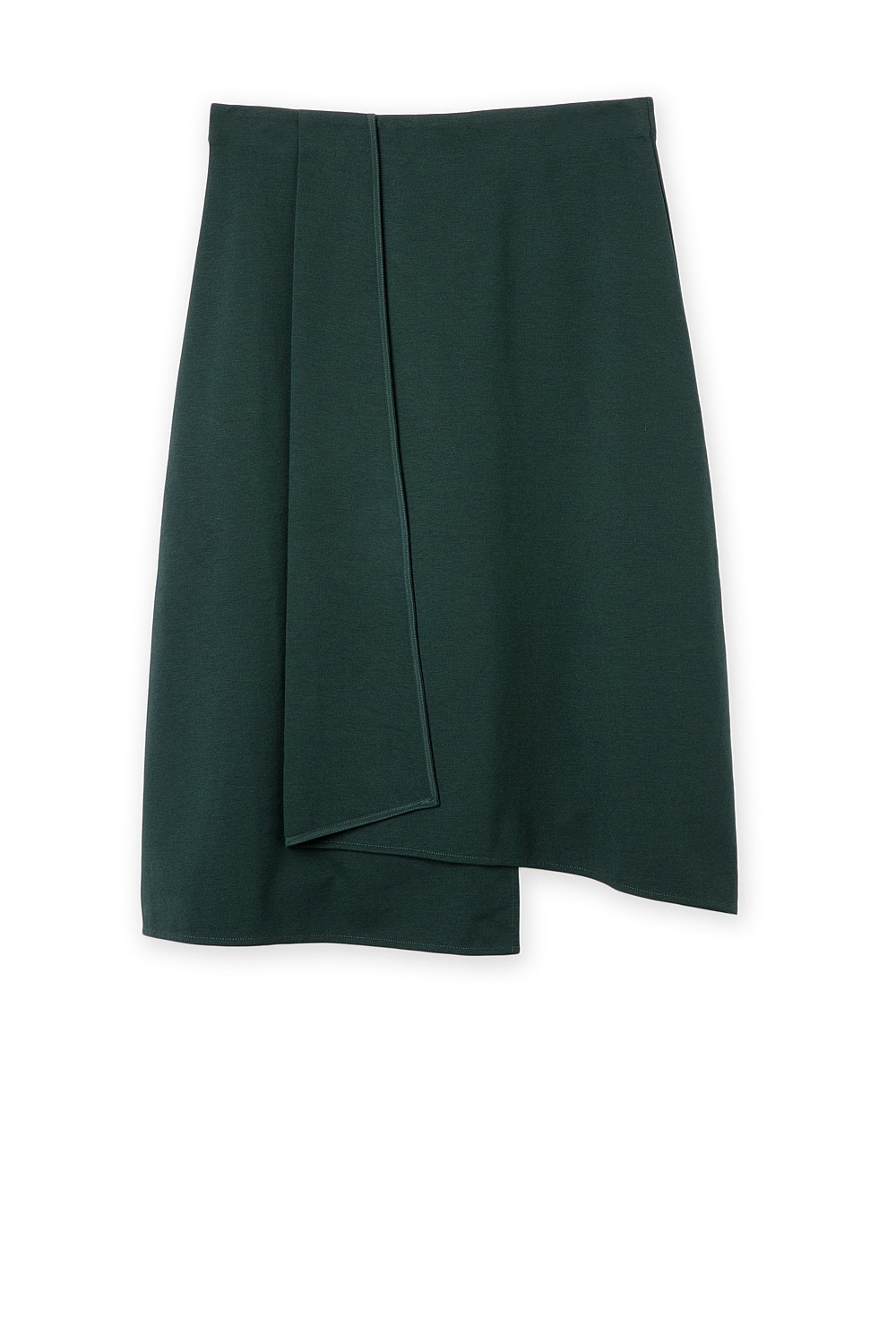 Ponte Fold Detail Skirt