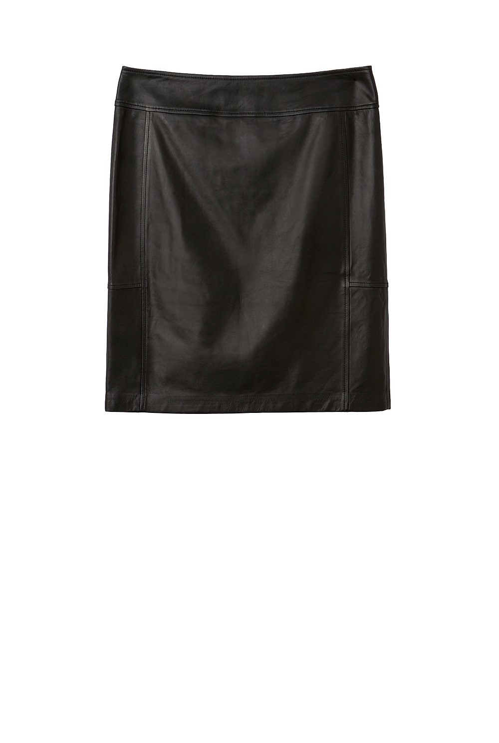 Black Leather Pencil Skirt