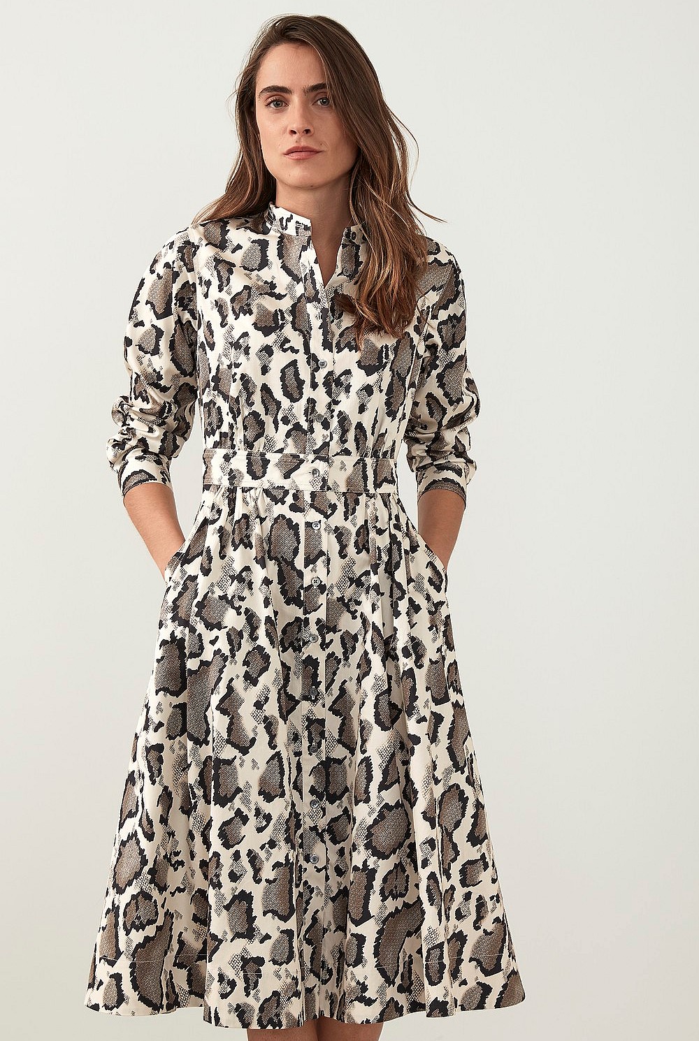 Animal Print Cotton Dress