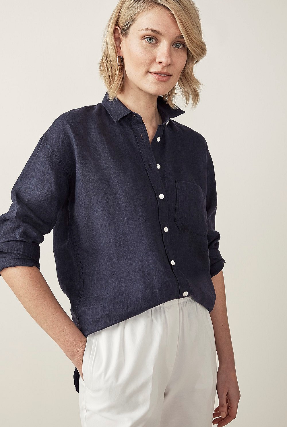 Linen Delave Oversized Shirt
