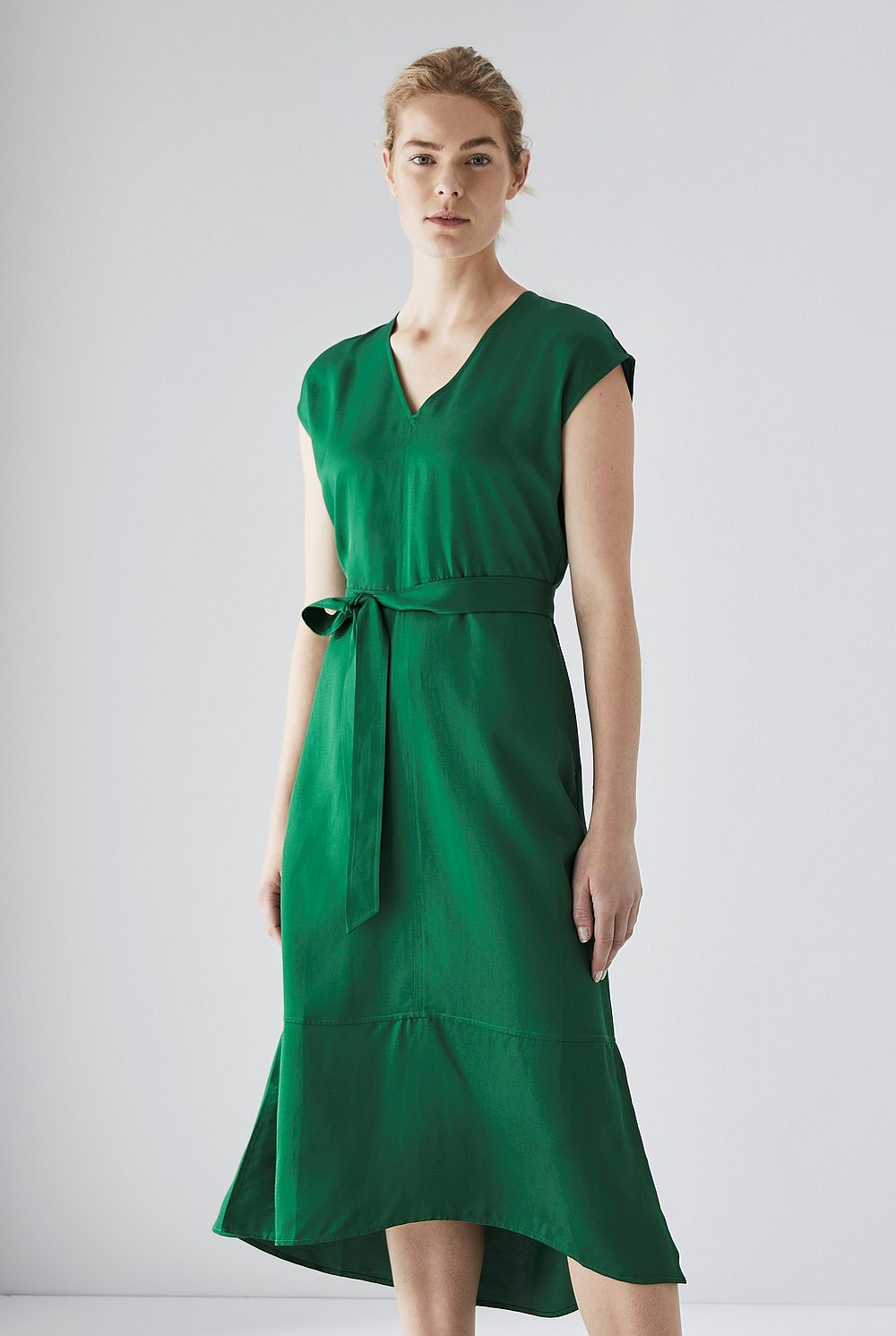 Cap Sleeve Midi Dress