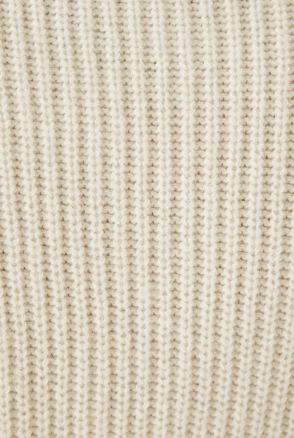 Merino Cashmere Rib Mock Neck Knit