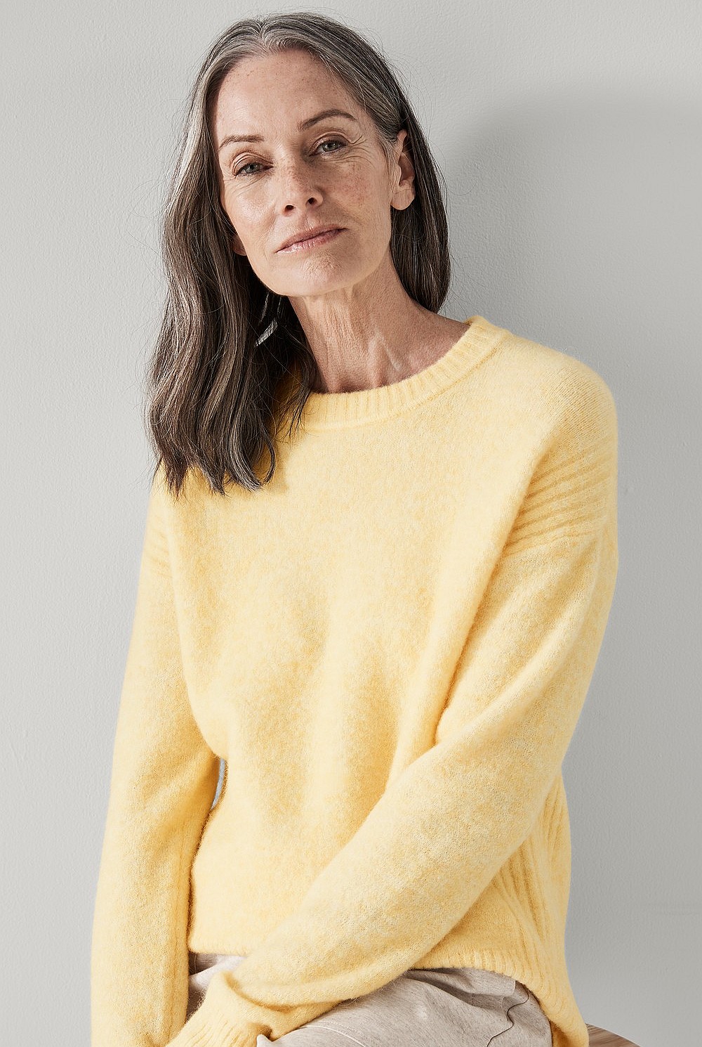 Alpaca Rib Detail Knit
