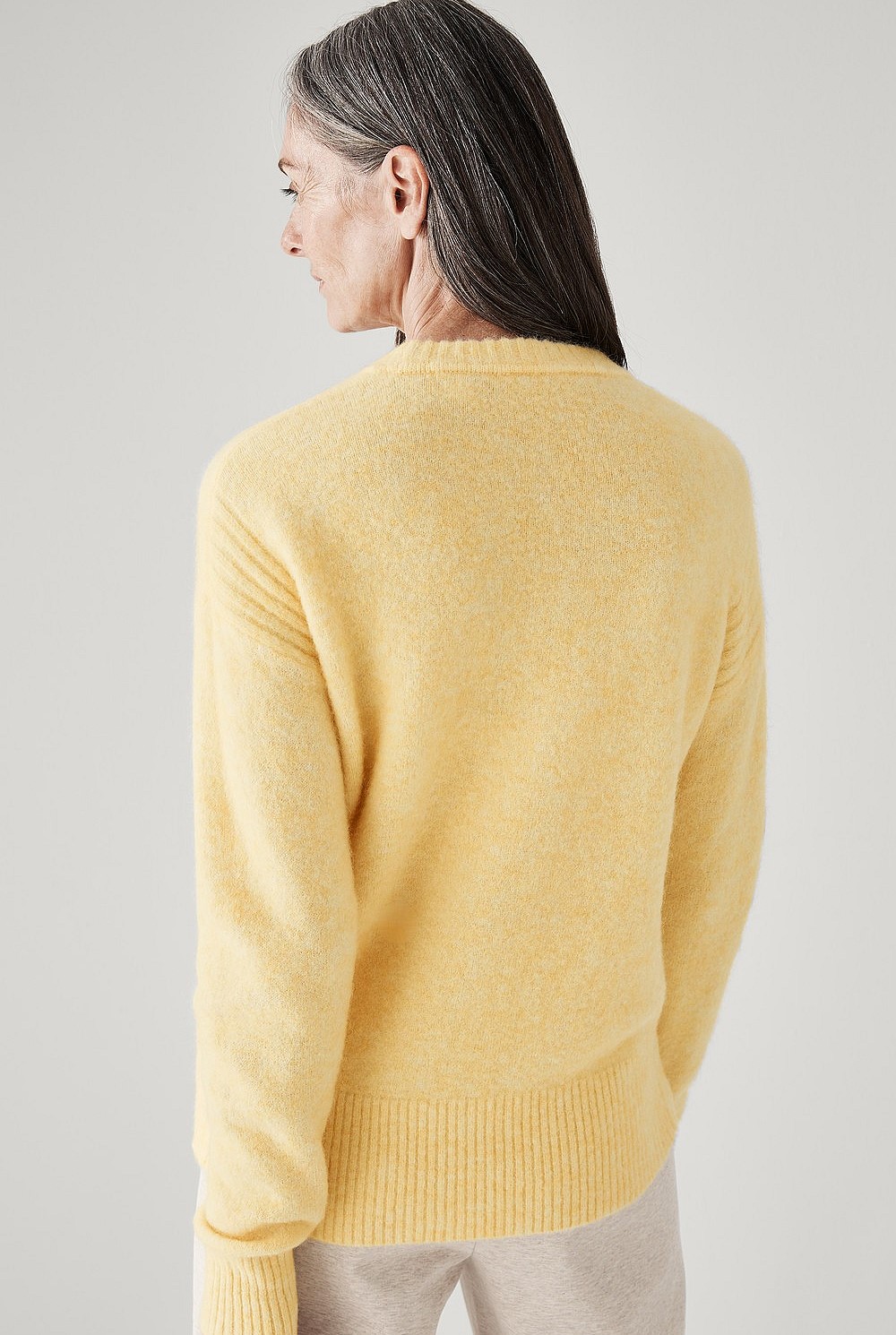 Alpaca Rib Detail Knit