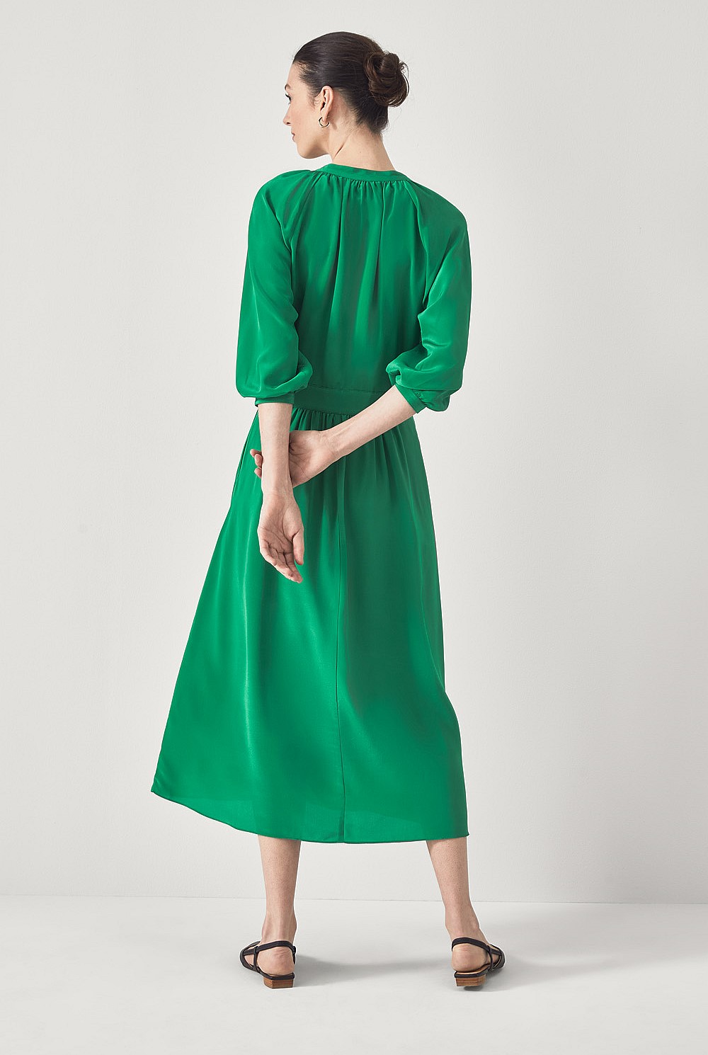 Silk Boho Sleeve Dress