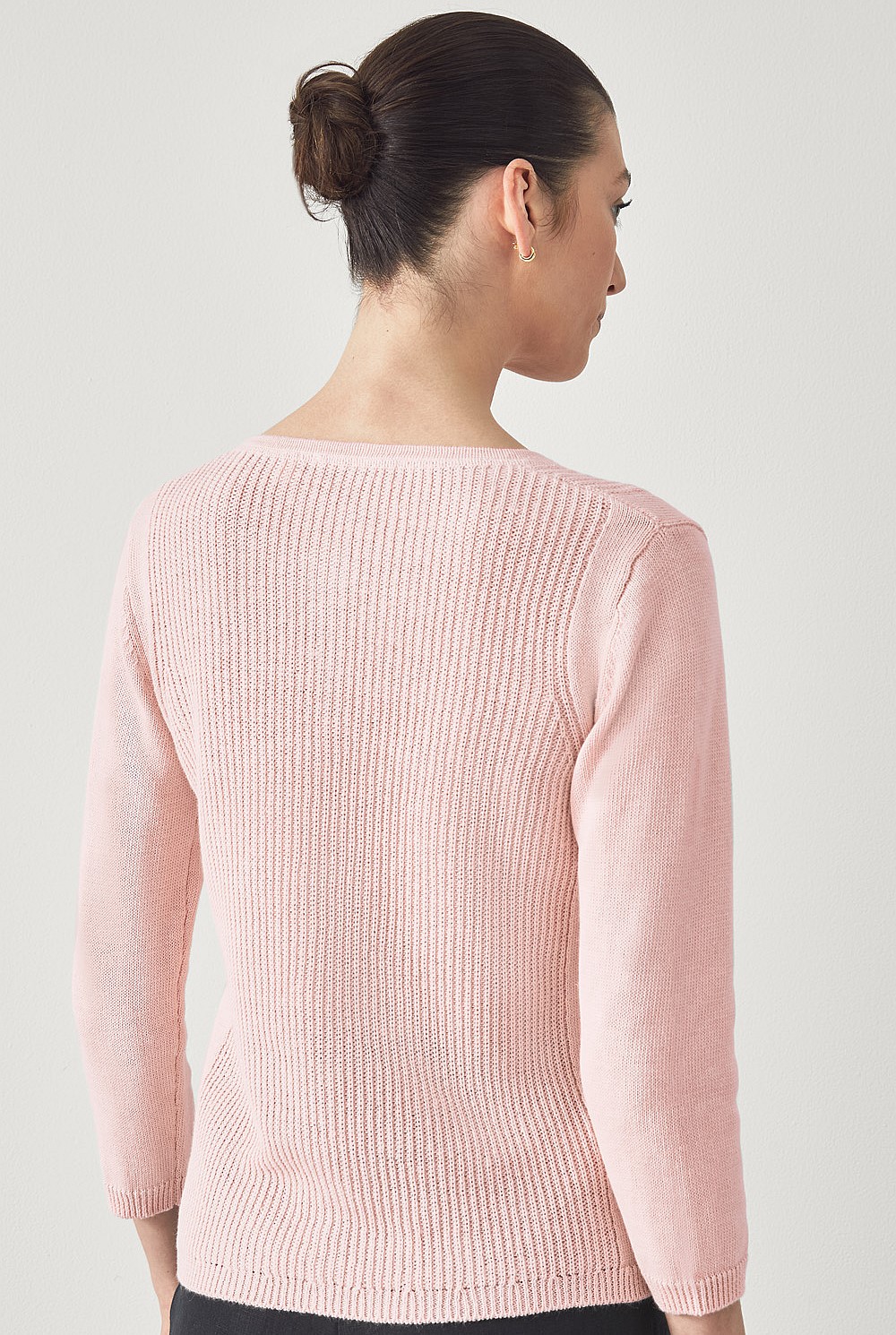 Linen Blend Textured Cardigan