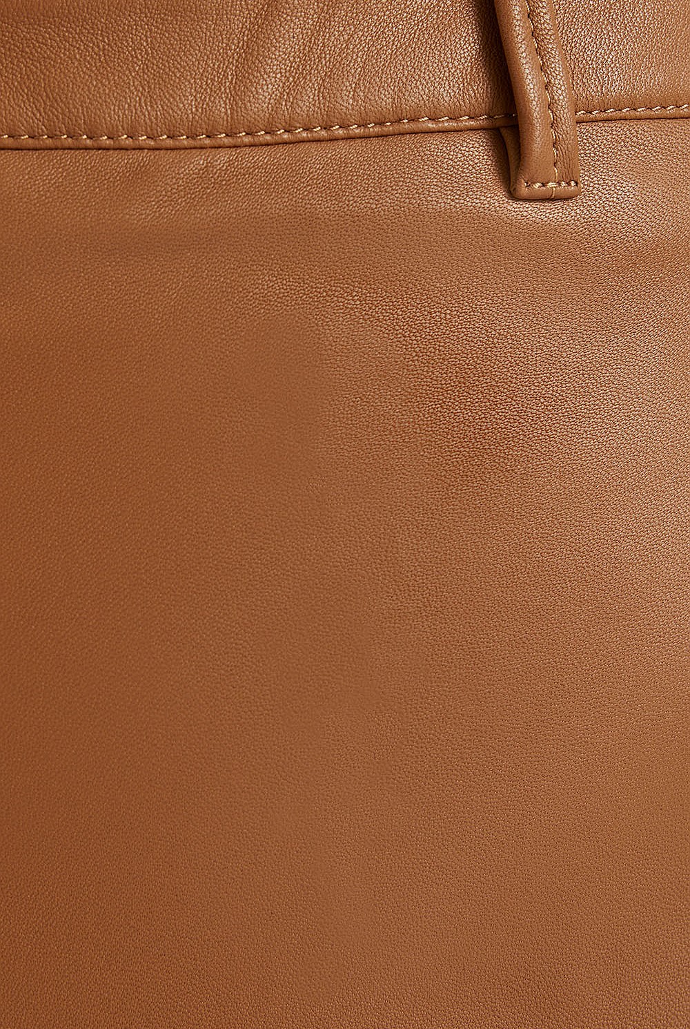 Leather A-line Skirt