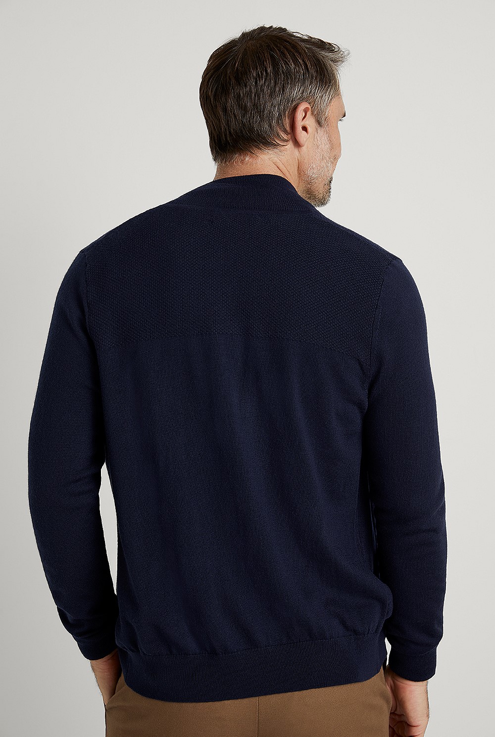 Merino Zip Through Knit