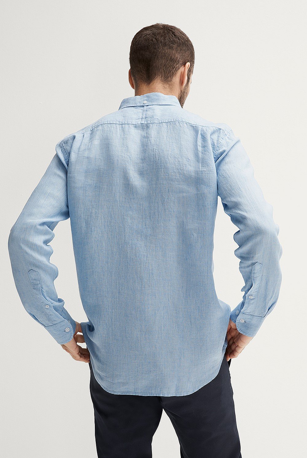 Tailored Fit Delave Linen Long Sleeve Shirt