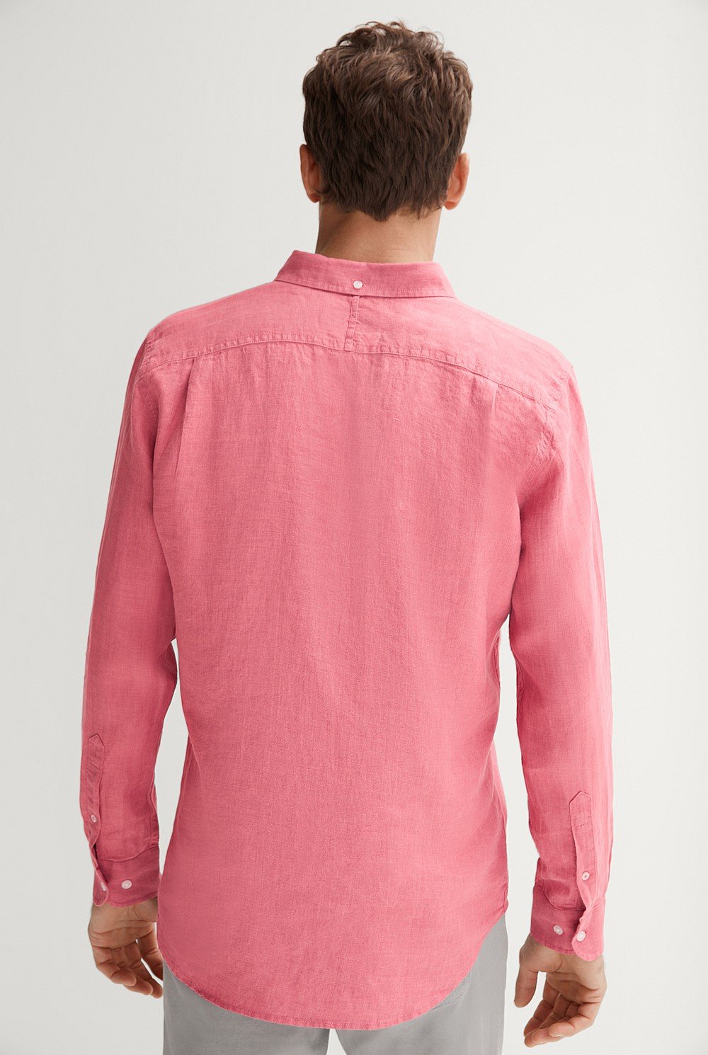 Tailored Fit Delave Linen Long Sleeve Shirt