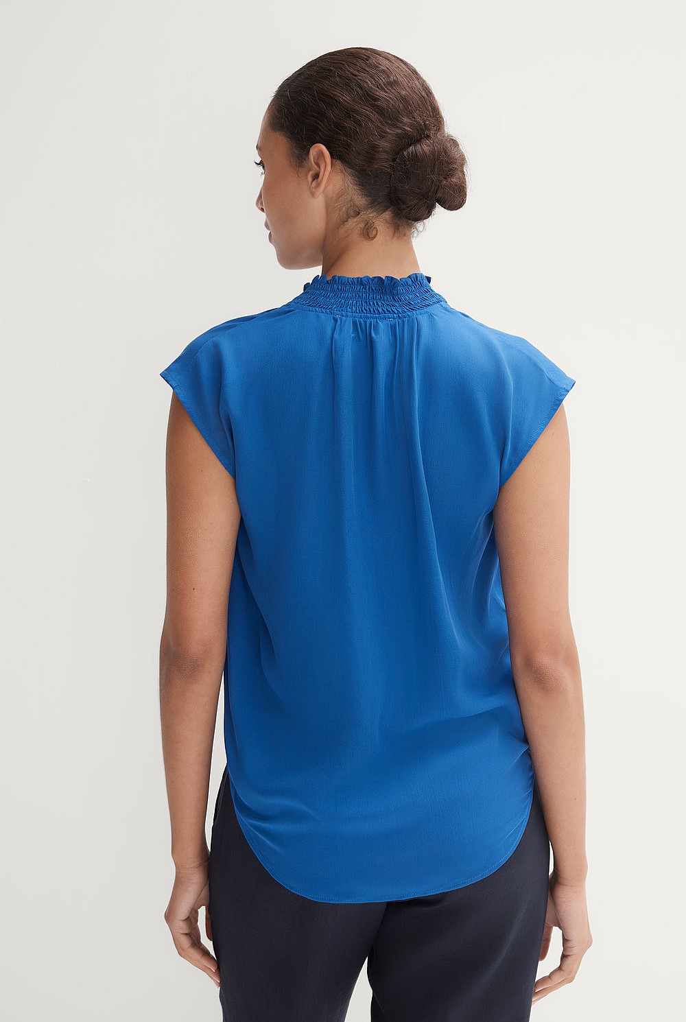 Modal Shirred Detail Top