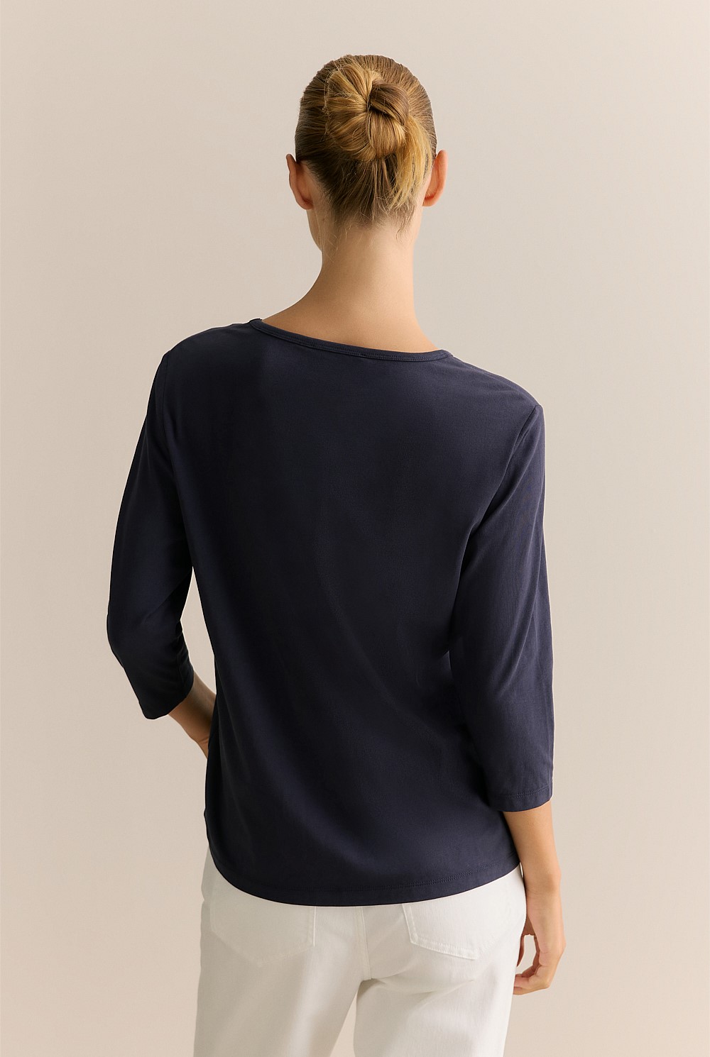 Organically Grown Cotton 3/4 Sleeve T-Shirt