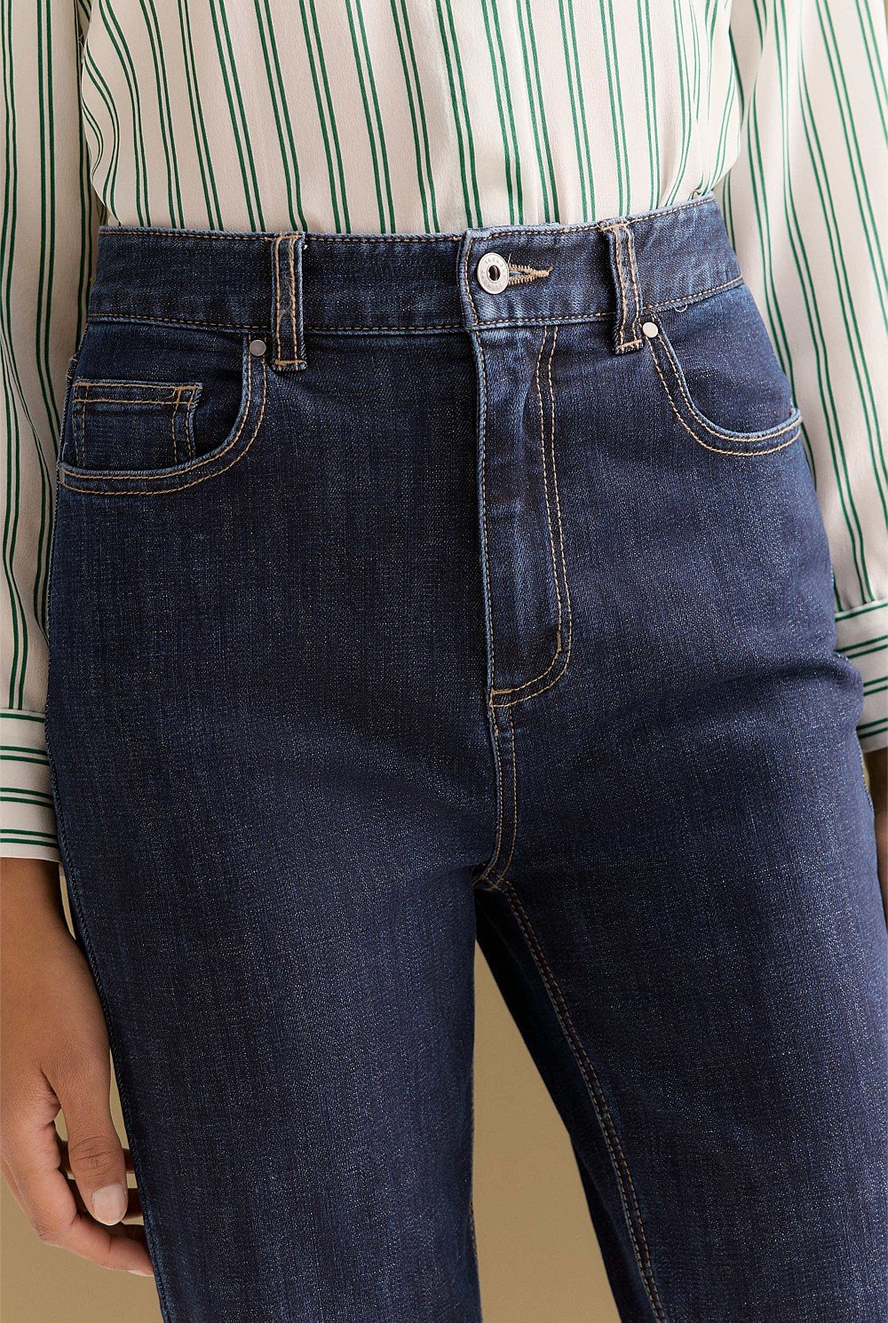 High Rise Straight Leg Jean