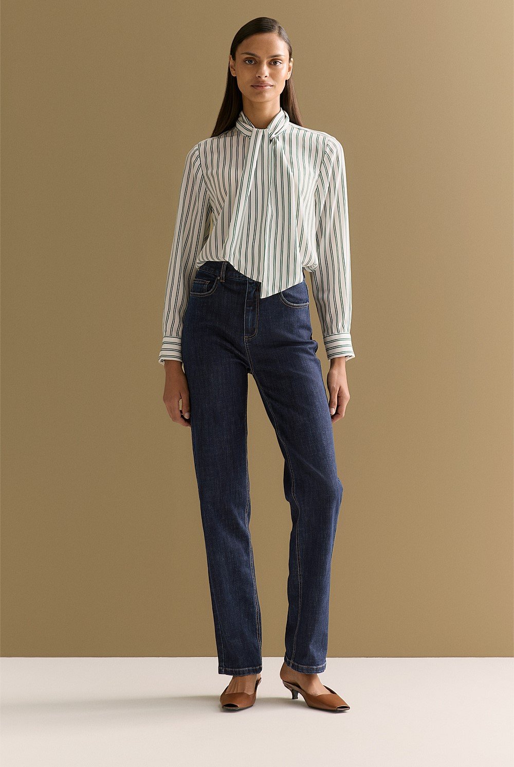 High Rise Straight Leg Jean