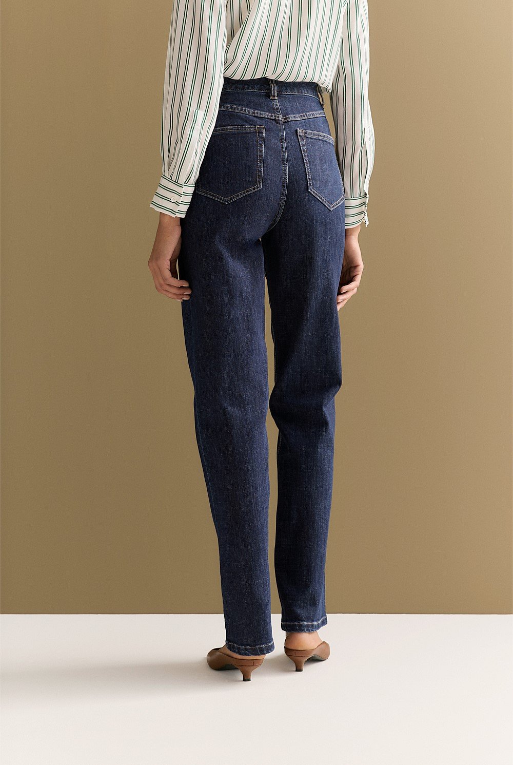 High Rise Straight Leg Jean