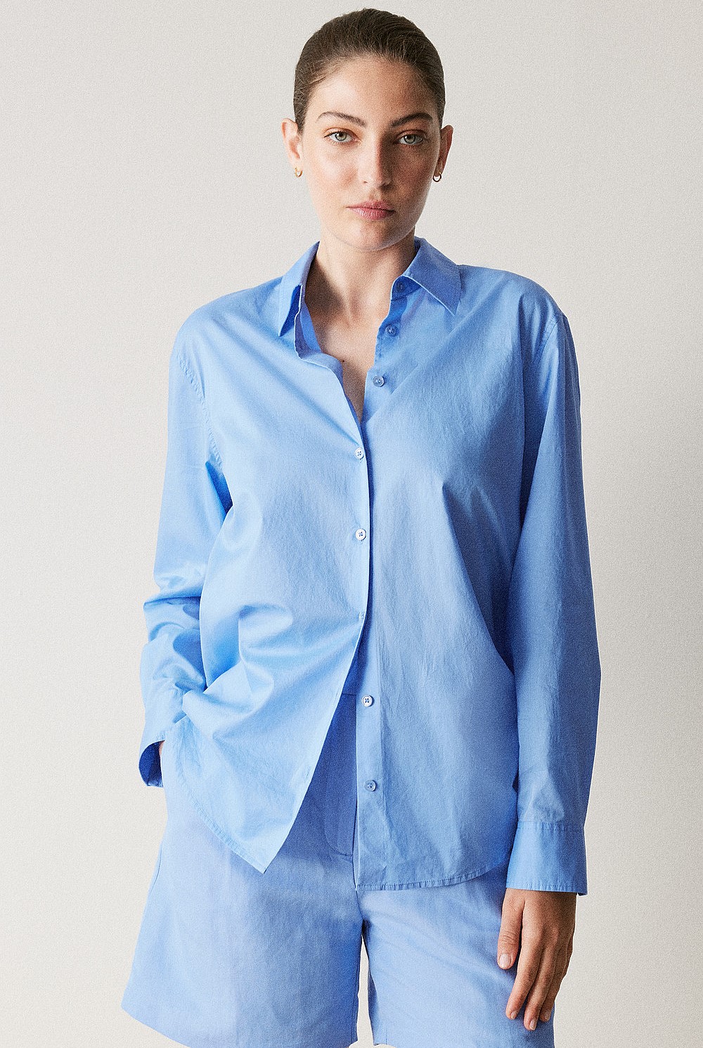 Cotton Voile Long Sleeve Shirt