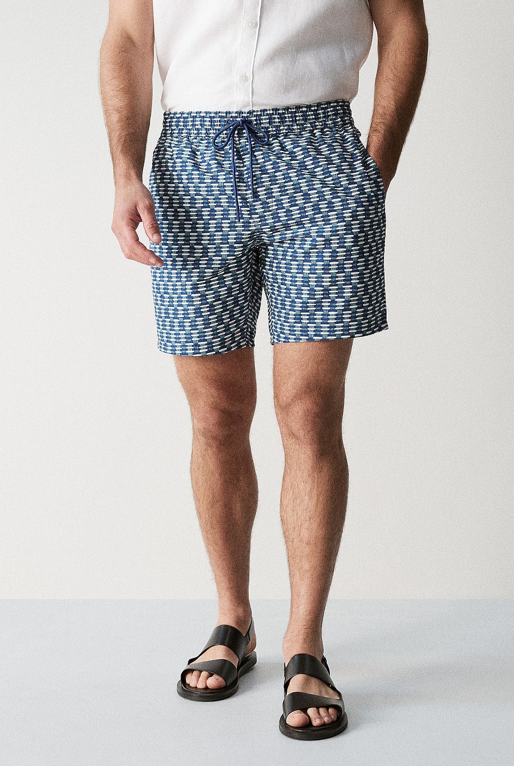 Etched Print Swim Short