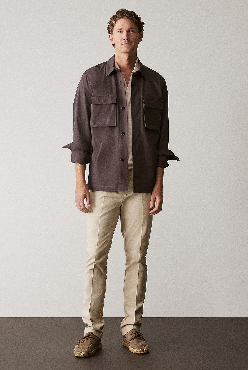 Cotton Twill Pocket Detail Jacket